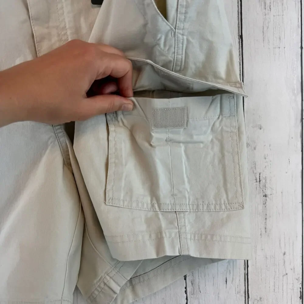 NWT L.L. Bean Stone Tropic-Weight Cargo Shorts Comfort Waist 6" Inseam Size 38 - Picture 4 of 14